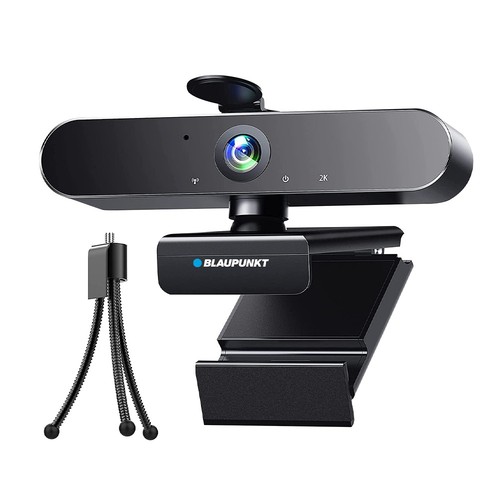 Webcam HD 2K avec trépied - BLAUPUNKT