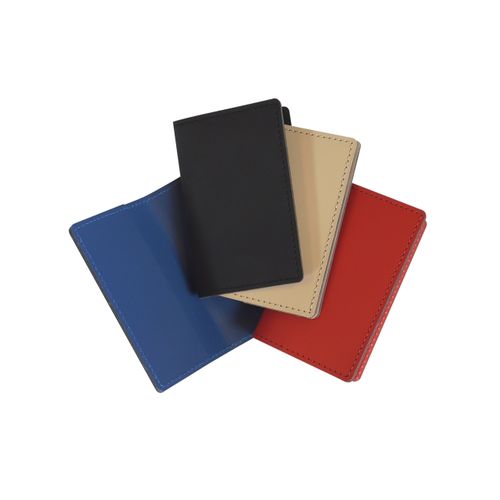 Porte-cartes double cuir régénéré