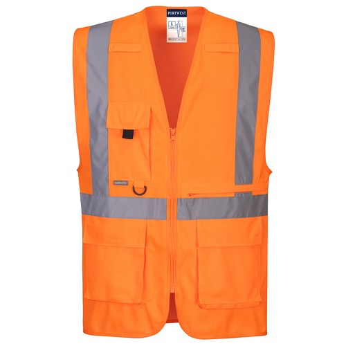 GILET EXECUTIVE HTE VISIBILITÉ AVEC POCHE POUR TABLETTE