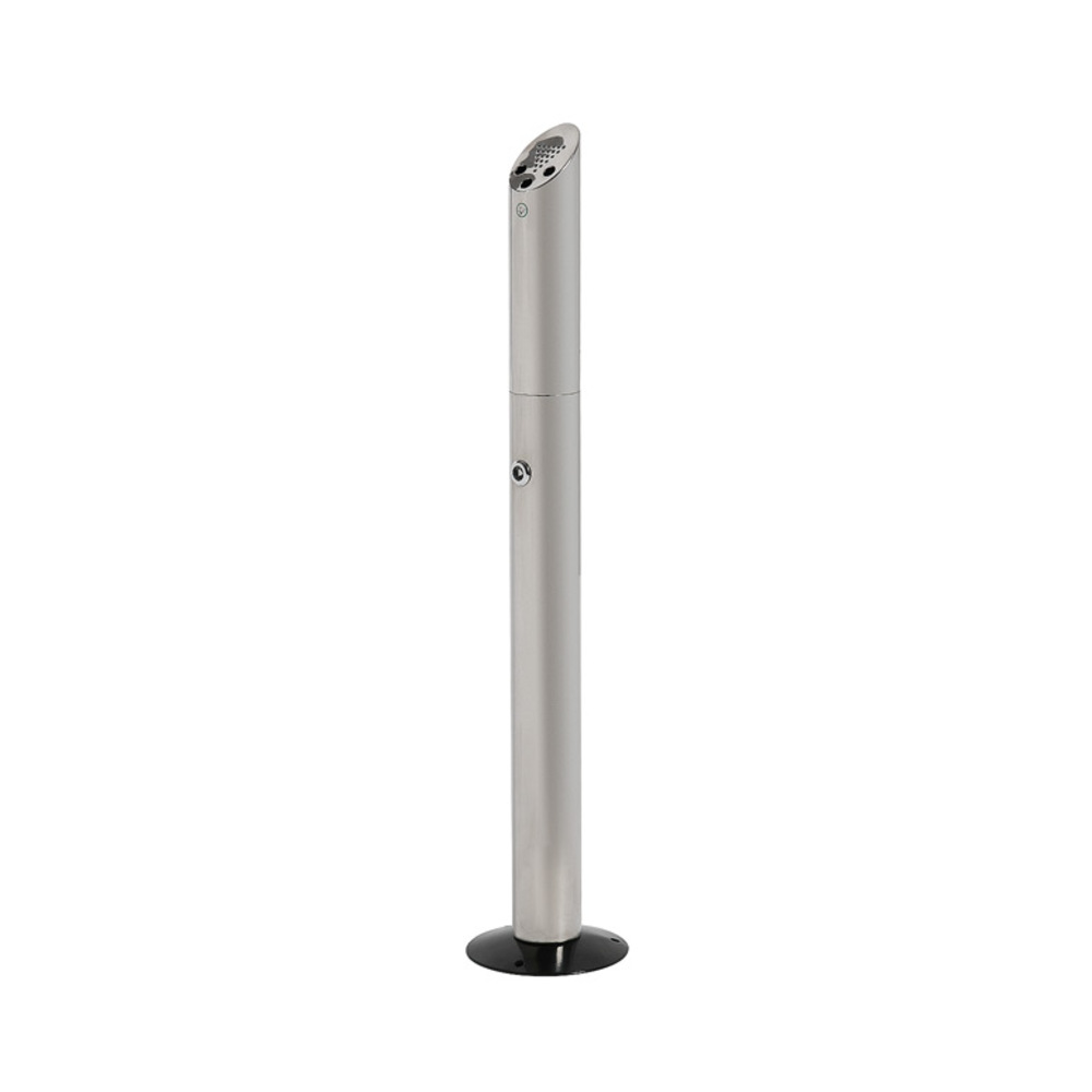 Poteau Cendrier Cylindrique Acier Inoxydable