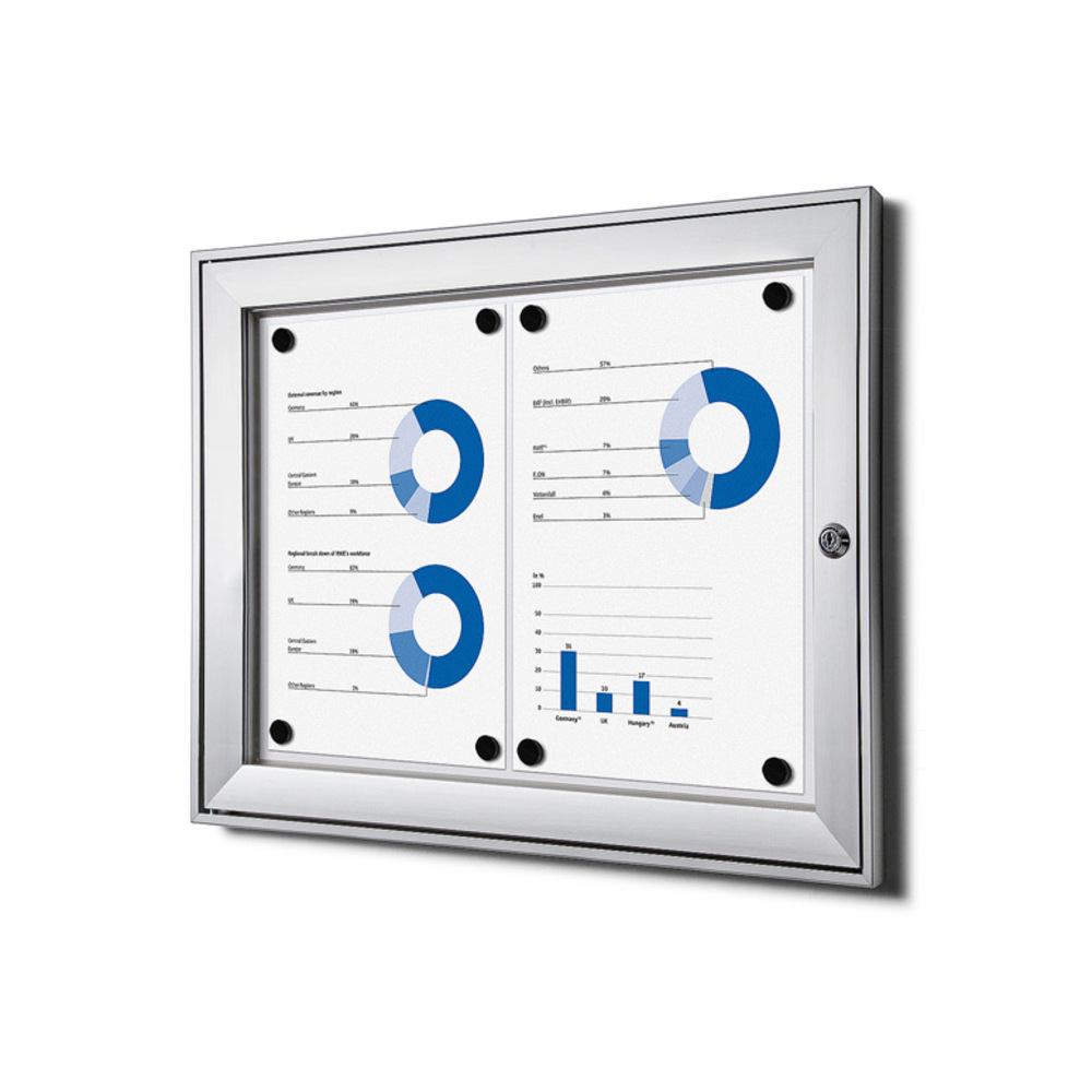 Vitrine Intérieure Verrouillable SCS 2x A4