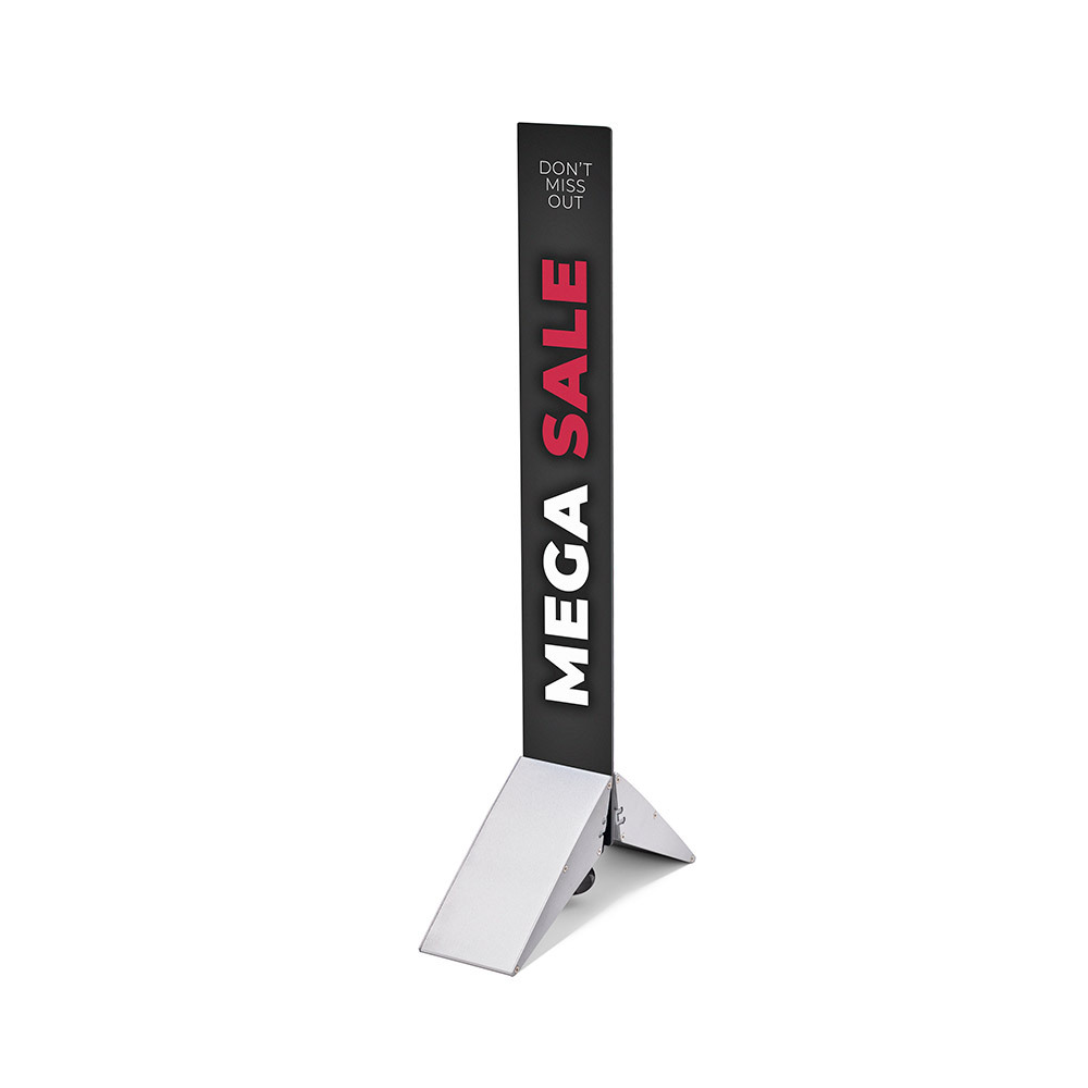 Base De Panneau Aluminium 50 cm Argent