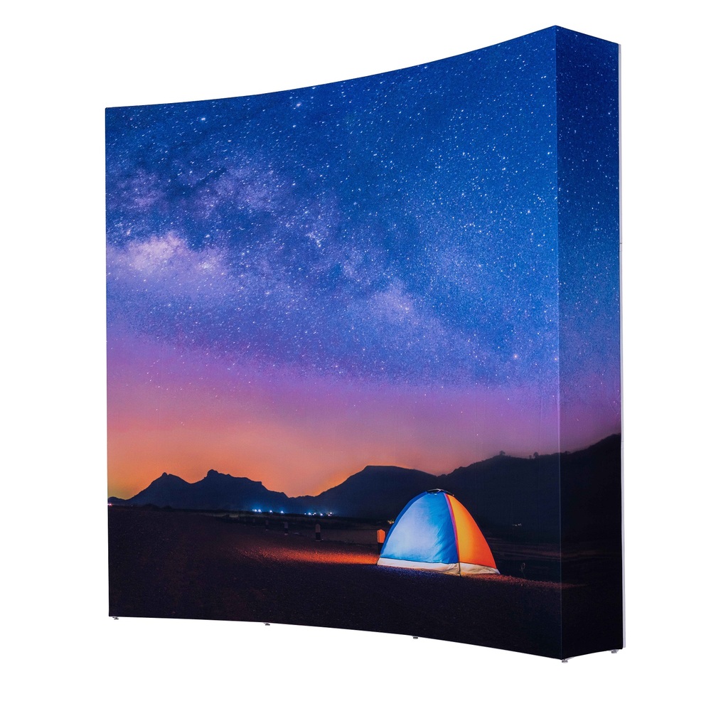 Pop-Up Impress Curved Impression Face Avant Avec Côtés 3 x 3 LED