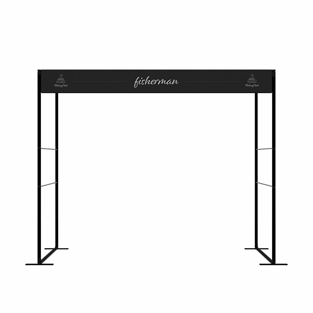 FlexFrame Top Banner 300 x 30 cm Noir
