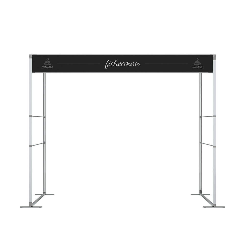 FlexFrame Top Banner 300 x 30 cm Argent