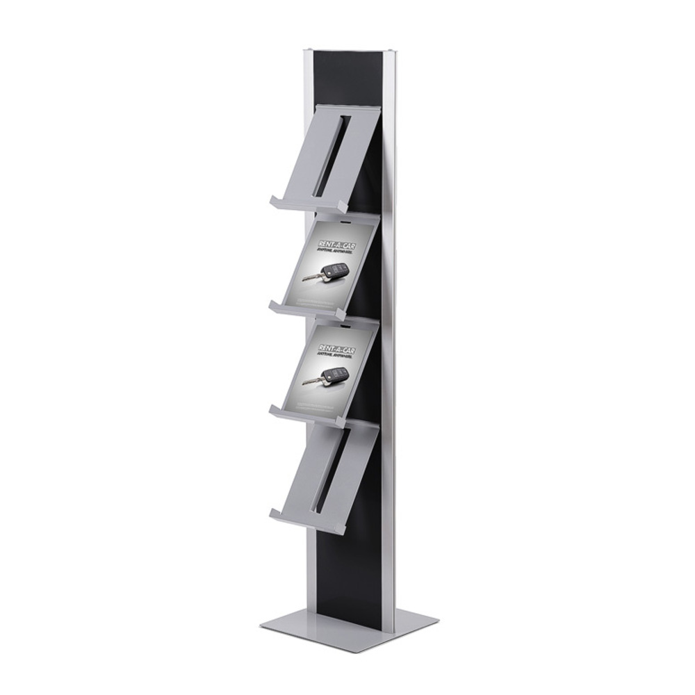 Porte-catalogue Totem Noir