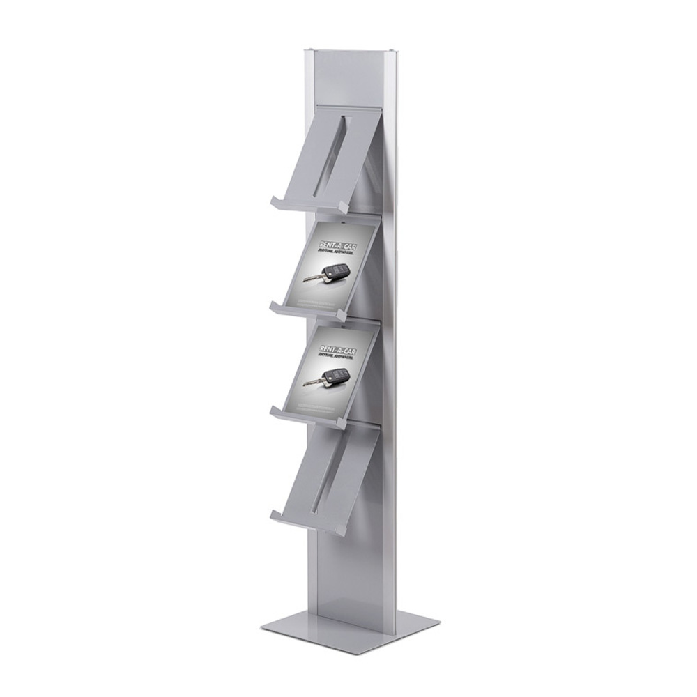 Porte-catalogue Totem Argent