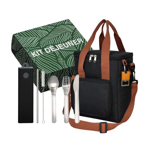 Kit Déjeuner Nomade - Sac isotherme et couverts - ENVIRONNEMENT & NATURE