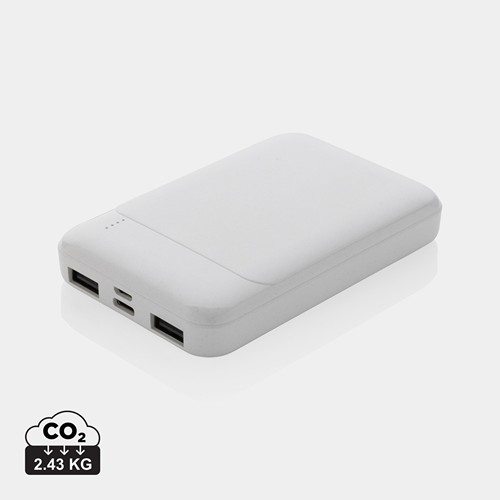 Powerbank 5000 mAh en plastique recyclé RCS
