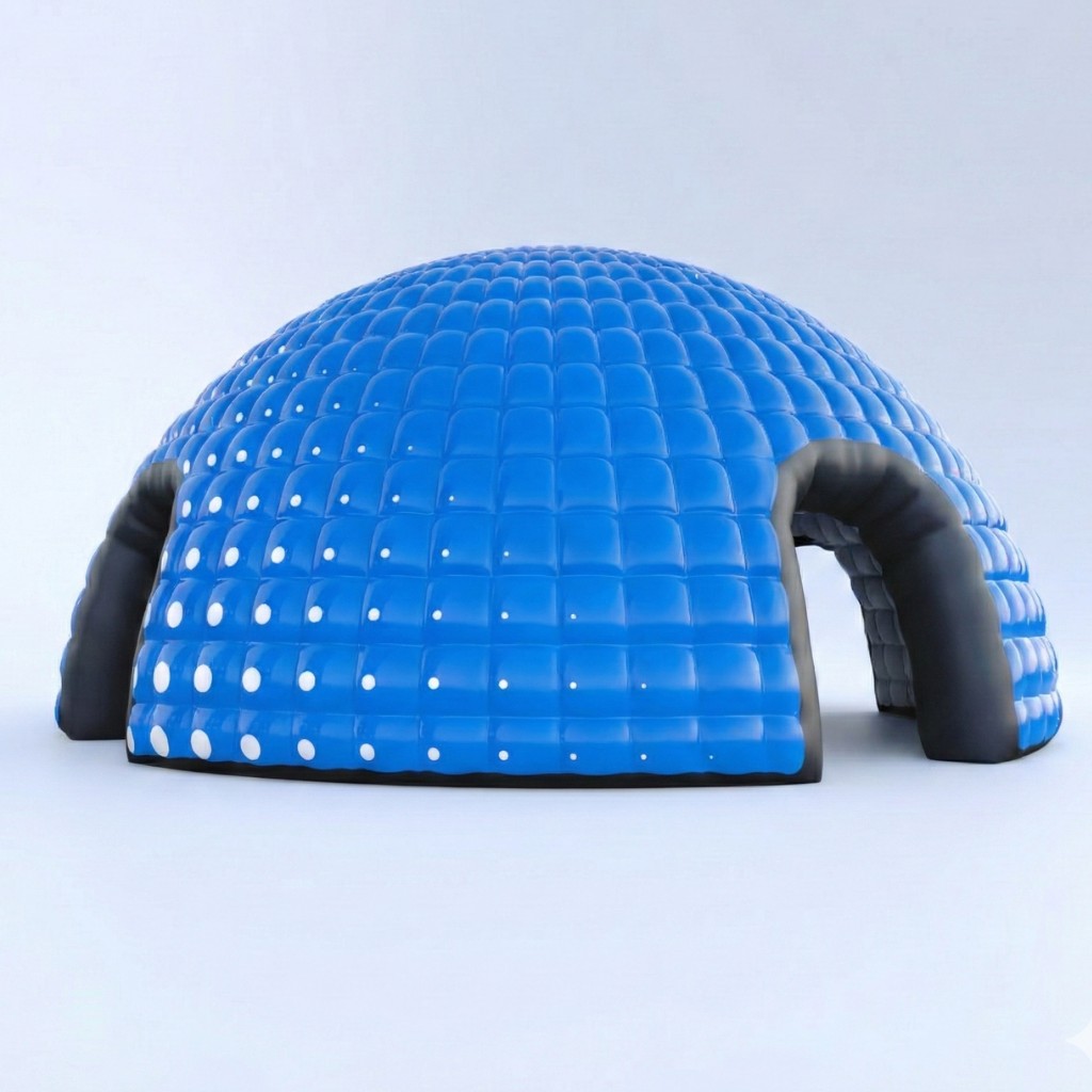 Tente igloo 6 × 6 m — sans marquage, sans murs