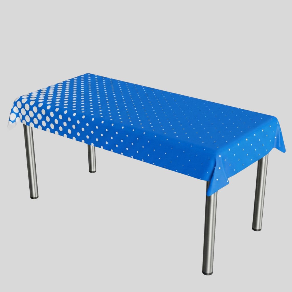 Housse unie (blanche) pour table rectangulaire — 180 × 75 cm