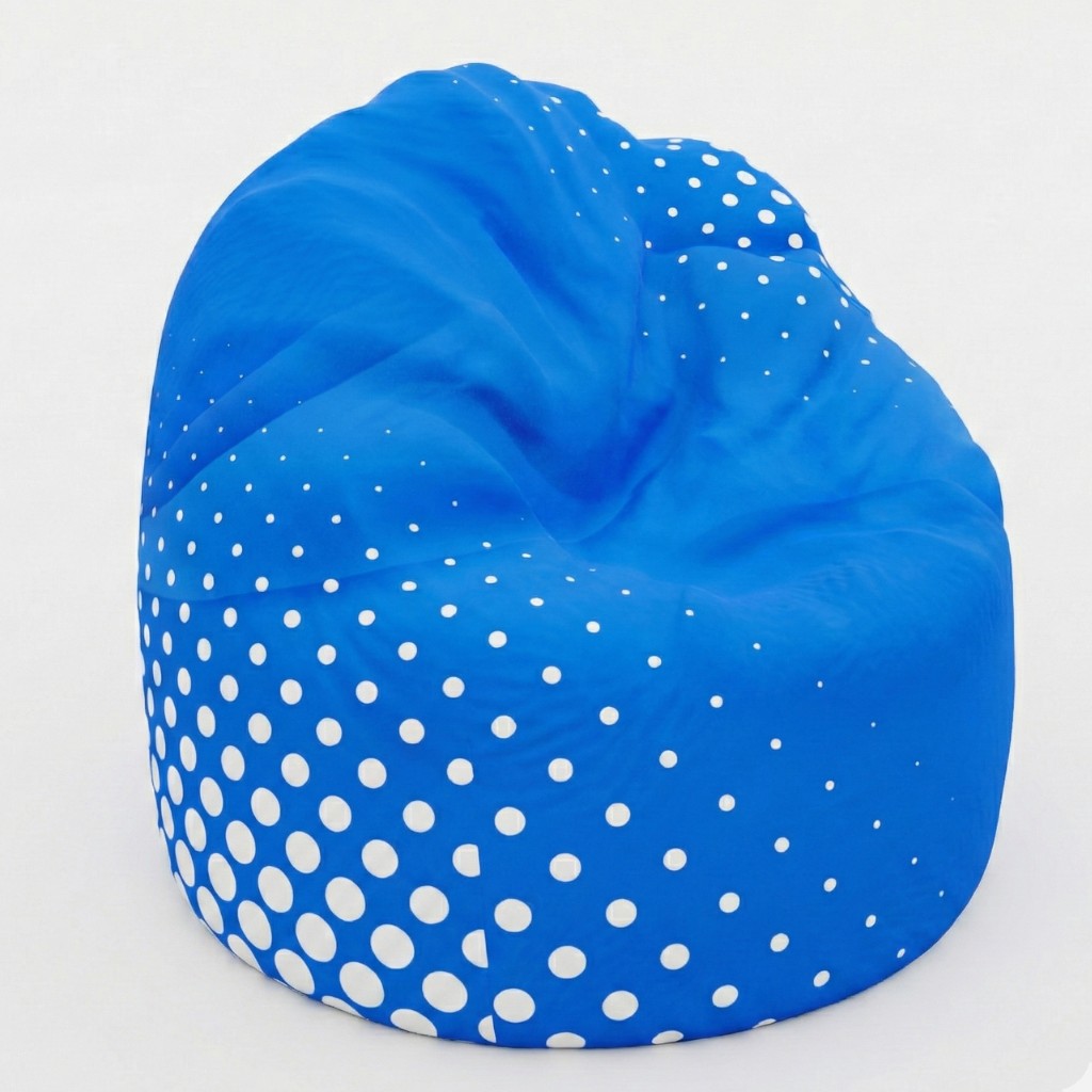 Pouf poire S — 70 × 110 cm, toile classée feu B1