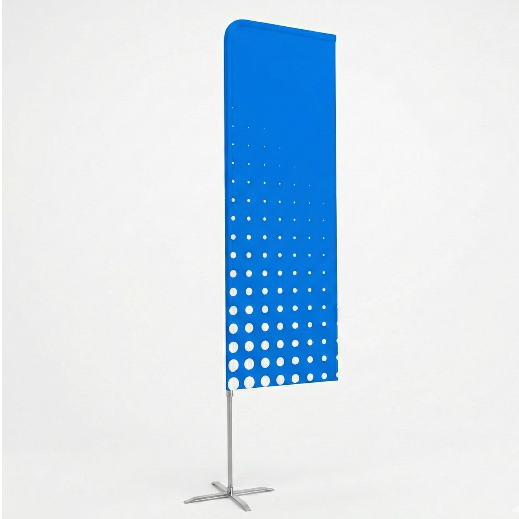 Beach winder — mât 205 cm, voile 70 × 165 cm — impression recto