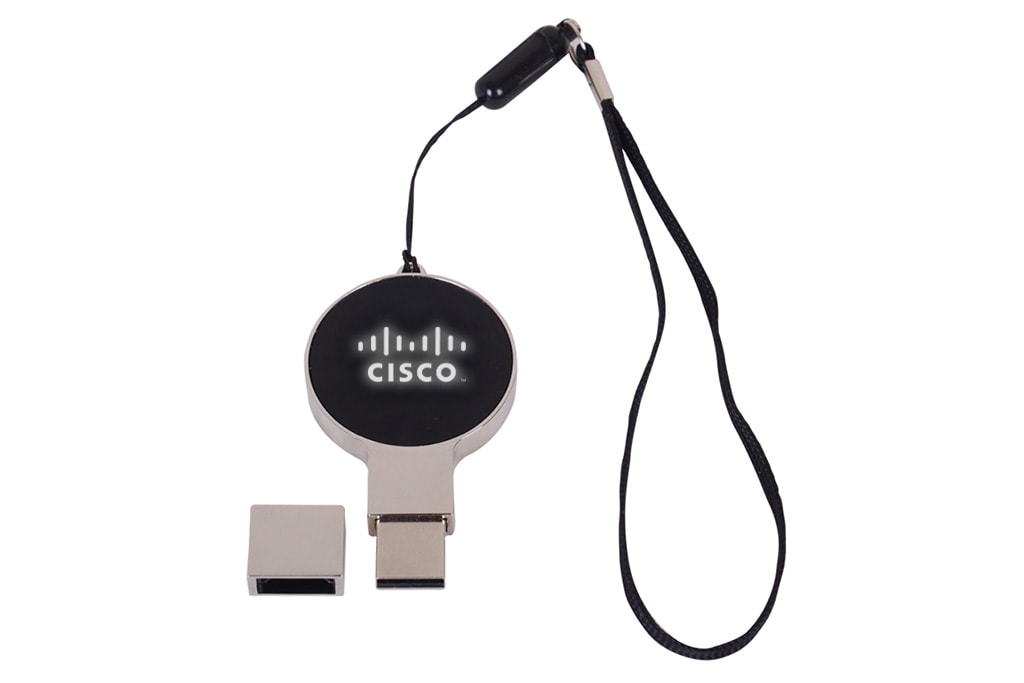 Clé USB Métallique Ronde Lumineuse