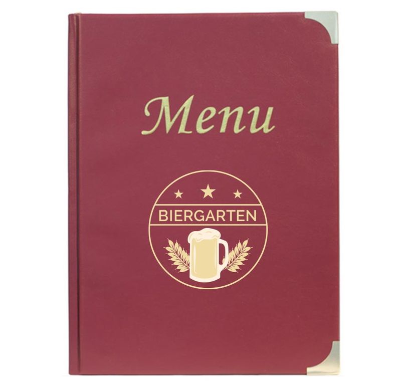 A4 Wine Menu Holder - 8 Pages