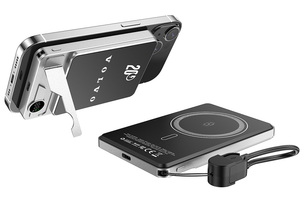 Batterie Externe MagSafe Compatible 3-en-1 (10000mAh)