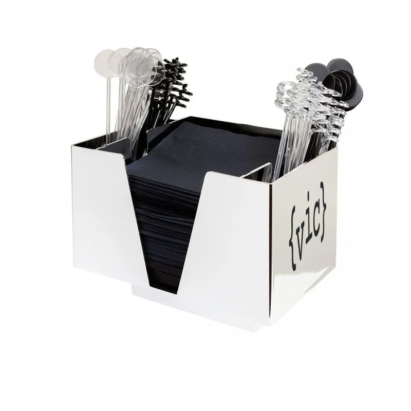 Chrome 3 Part Bar Caddy