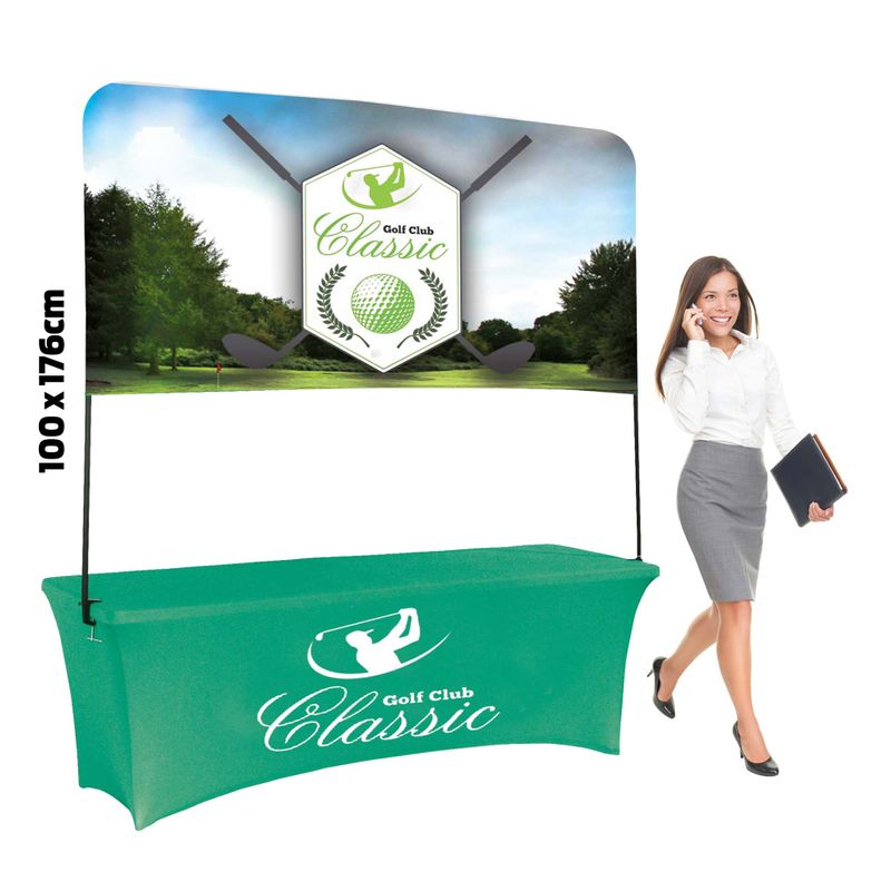 Table Top Head Banner & Frame (100X176cm)