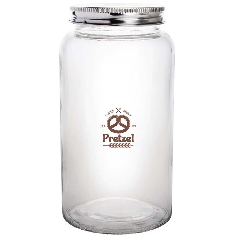 Vogue Glass Screw Top Dry Food Jar (800ml)