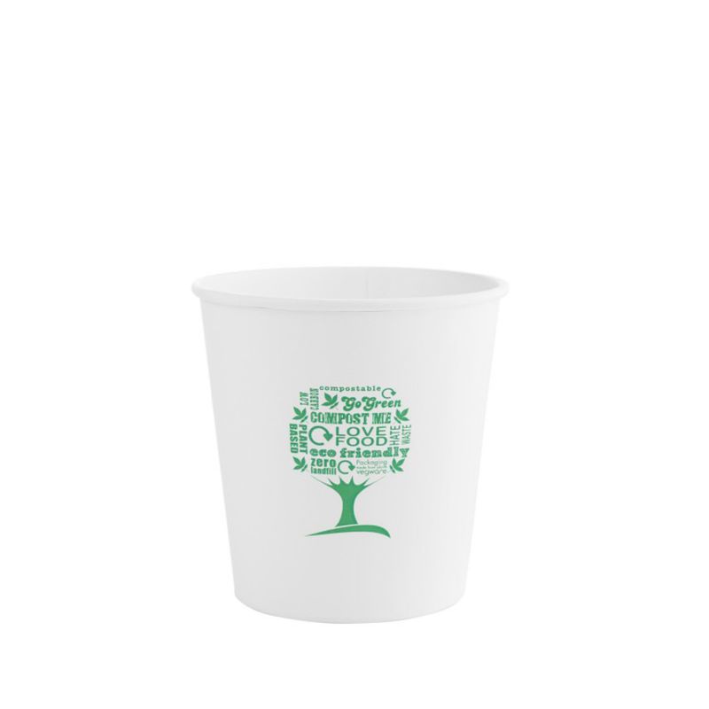 Full Colour Single Walled Gloss Soup Pot (16oz)