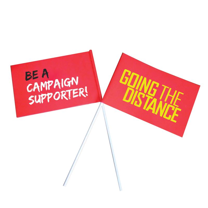 Handwaving Paper Flag - 150X210mm Rectangle