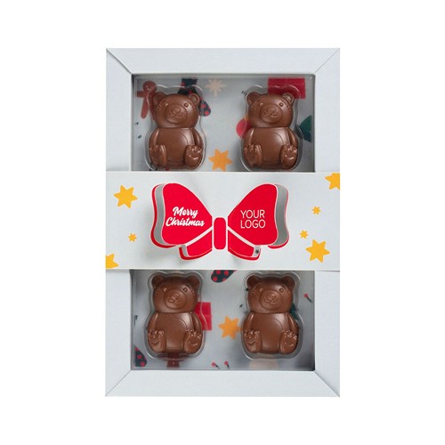 PRALINES CHOCOLATE BEAR 4 PCS
